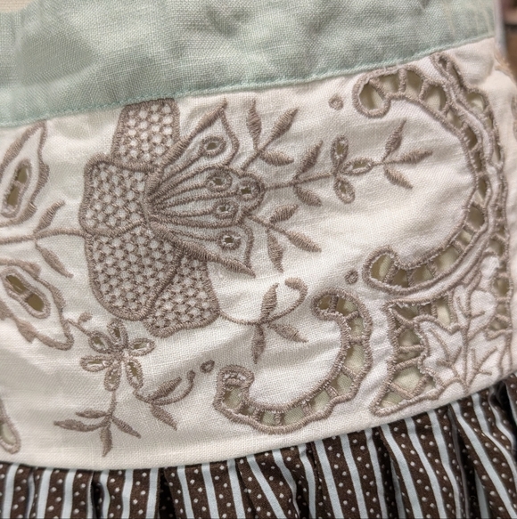 CAbi Black and Cream Floral A-Line Skirt - Picture 9 of 9